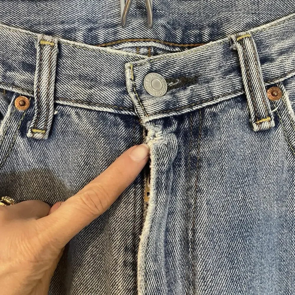 Vintage Levi's 505 Jeans Men 36x34 Regular Fit‎ Straight Blue Denim Faded Y2K